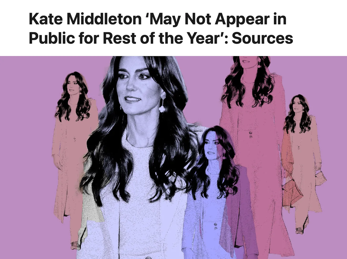 Кейт Миддлтон Может не появится на публике до конца года: Источник. Заголовок в издании Daily Beast