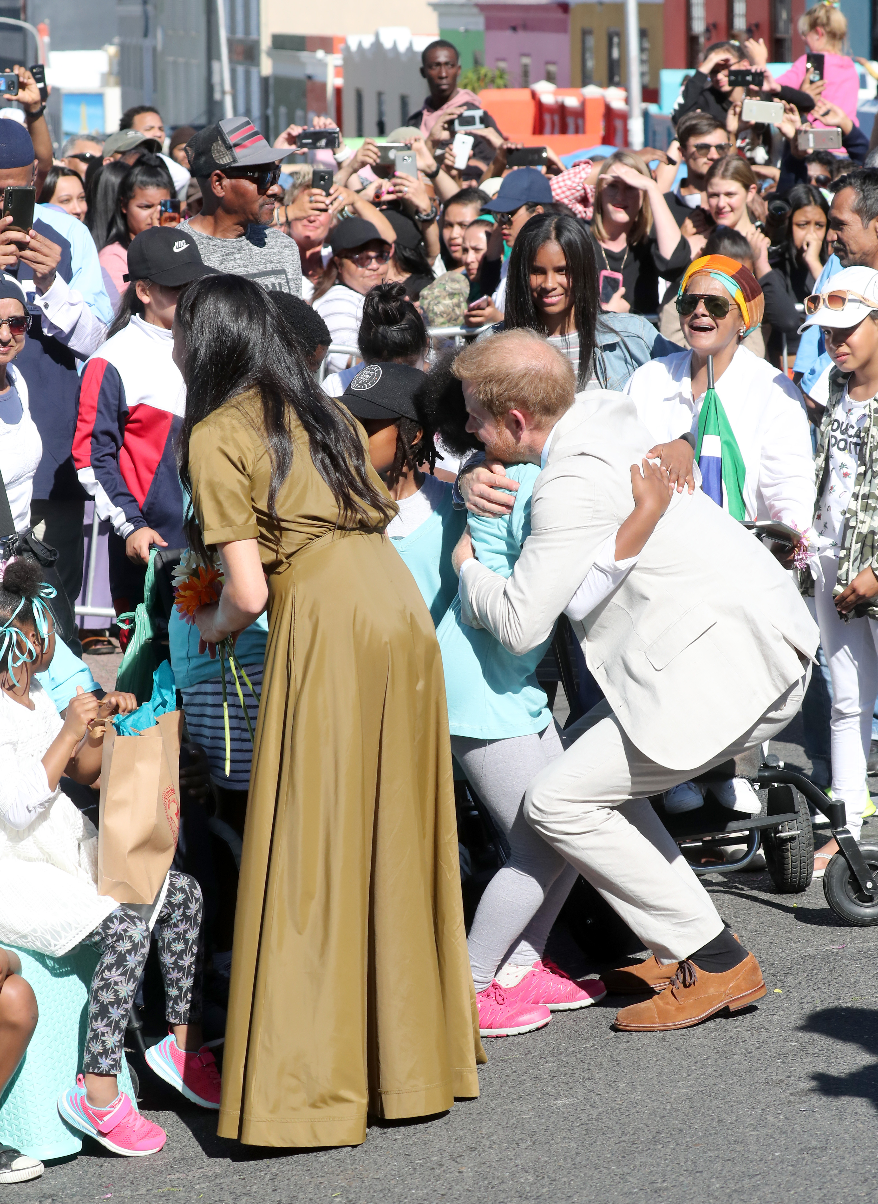  The royal couple greeted dozens of fans