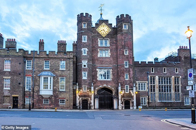 In total, the taxpayer pays for more than 100 Royal buildings (pictured, one of those funded by the state - St James's Palace in London)'s Palace in London)