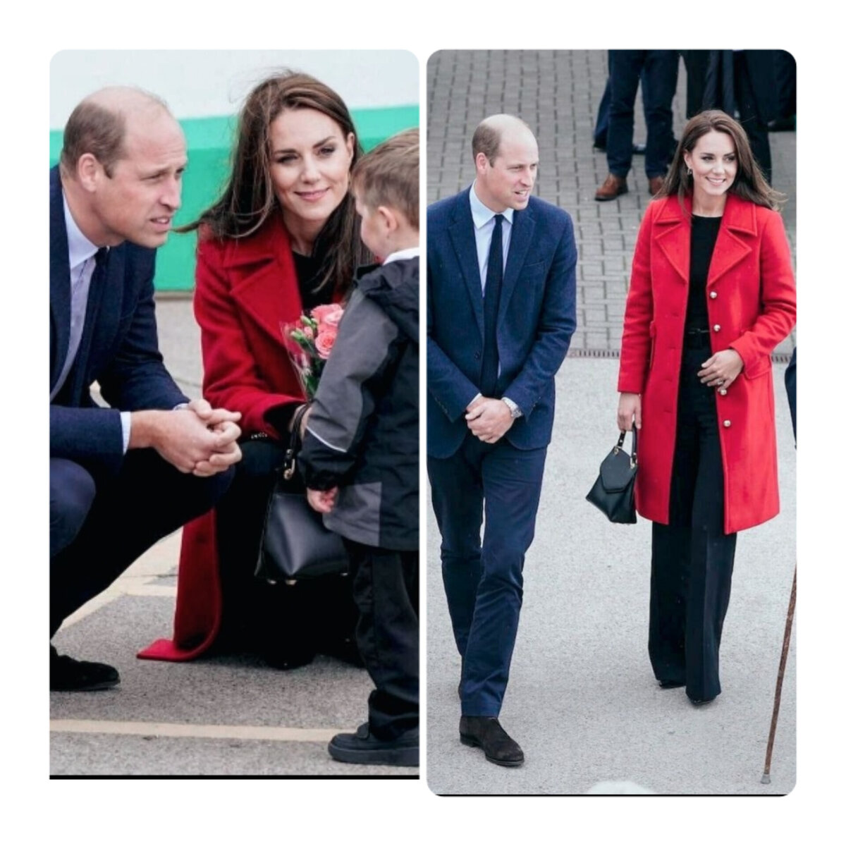 Принц и принцесса Уэльские. Встречаются с малышом Тео. Фото и сети интернет.