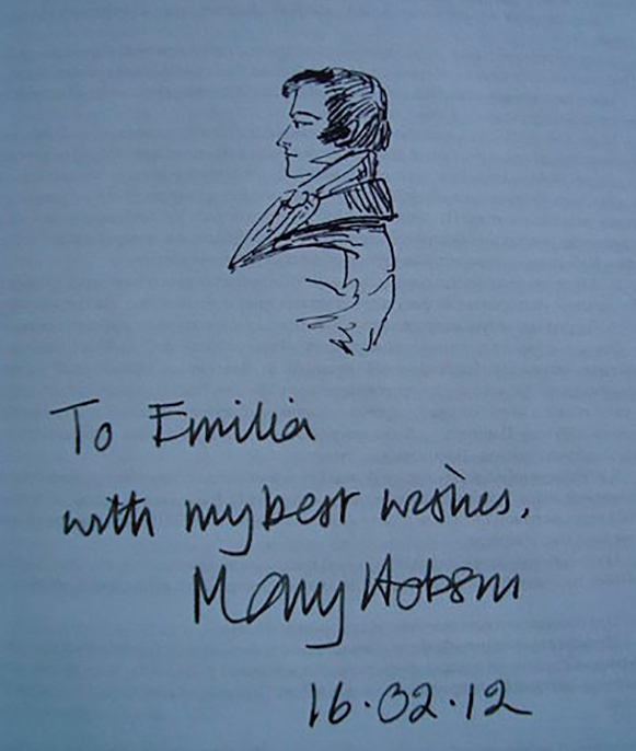 Автограф Мэри Хобсон на переводе Евгения Онегина. Фото из открытого доступа