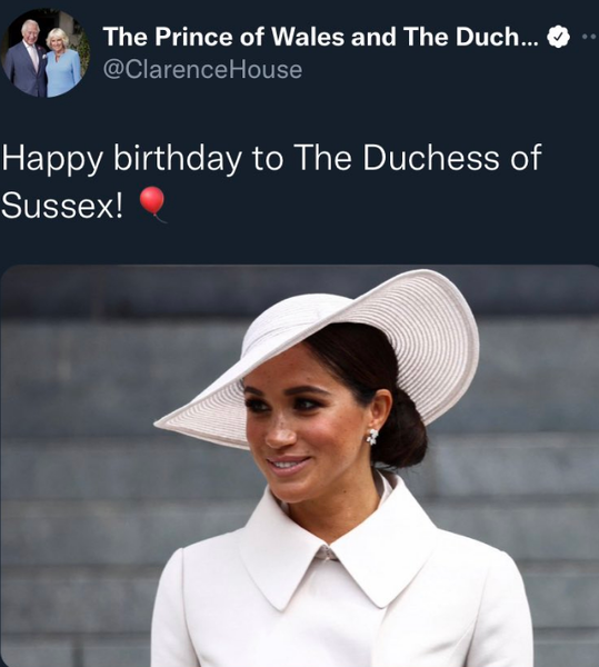 Герцоги Кембриджские и принц Чарльз поздравили Меган Маркл с днем рождения: выбранные для этого фото можно считать довольно символичными