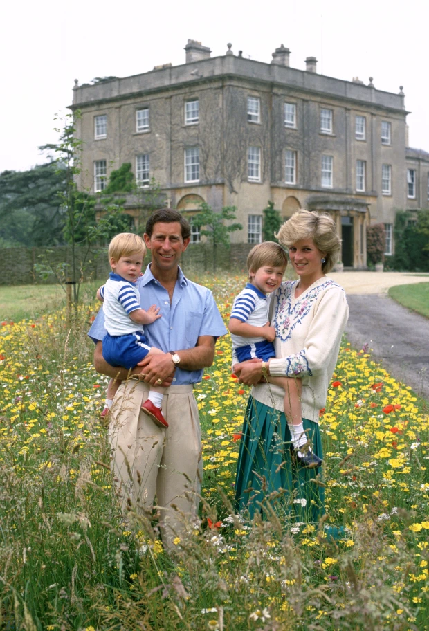 Когда Уильям и Гарри были маленькими, Чарльз и Диана много времени проводили вместе с детьми в загородном поместье