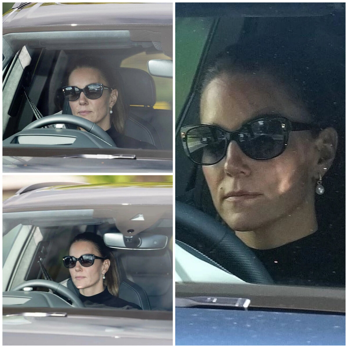 Фотографы запечатлели сегодня Кейт в автомобиле