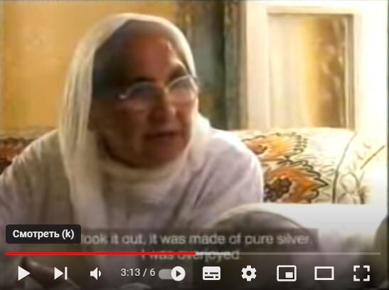 Кадр из видеофильма. Бабушка Хасната  Форхунда Аюб.