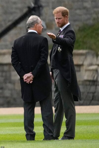 Принц Гарри общается с графом Сноудоном