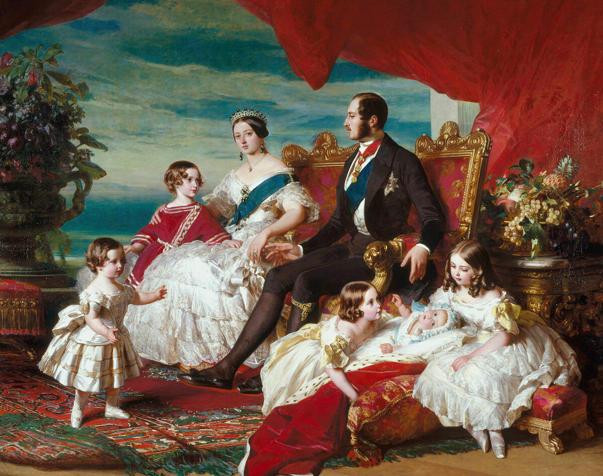 Франц Ксавьер Винтерхальтер. Семья королевы Виктории. 1846. Королевская коллекция
