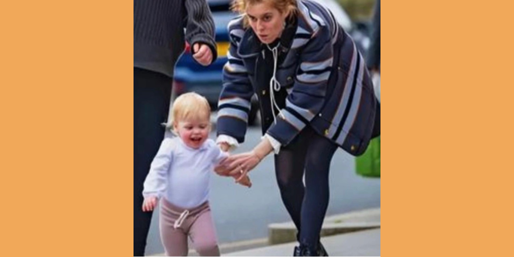 Беатрис на прогулке с дочерью. Фото: Getty Images