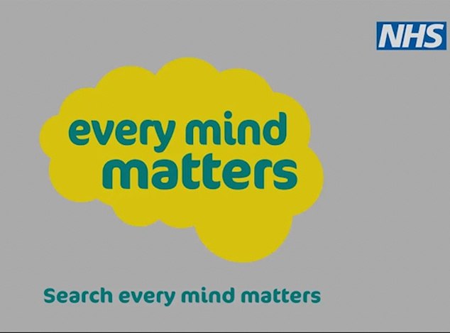 Every Mind Matters is backed by a coalition of mental health charities and groups including, including Mind, Samaritans and the Royal College of GPs (the logo is pictured)
