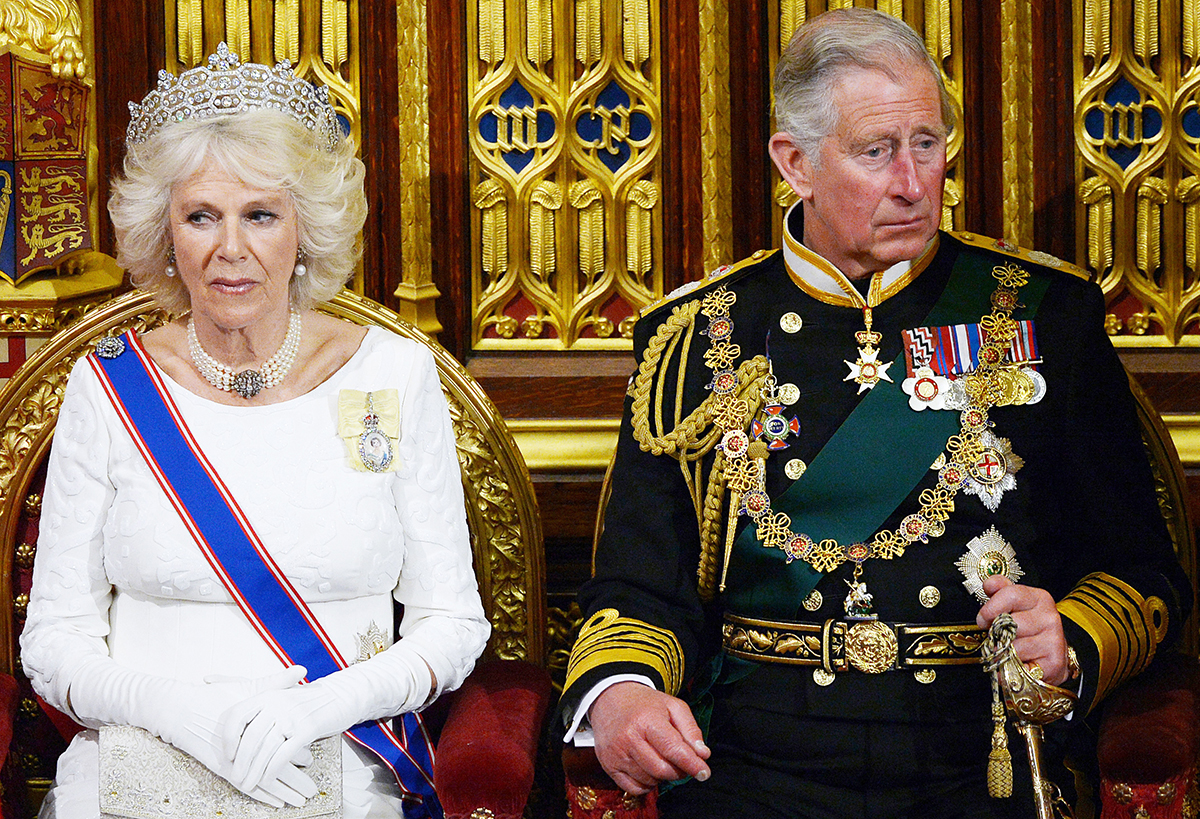 Принц Чарльз и Камилла Паркер-Боулз на открытии парламента Великобритания, Лондон, 2013